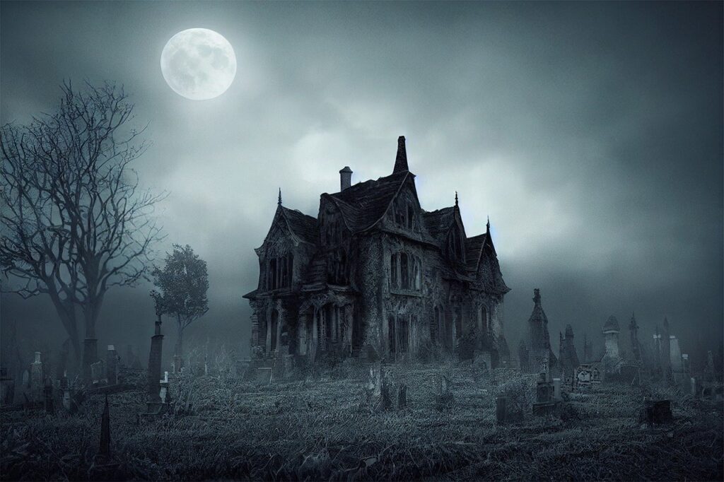 haunted house, halloween, graveyard-7508035.jpg